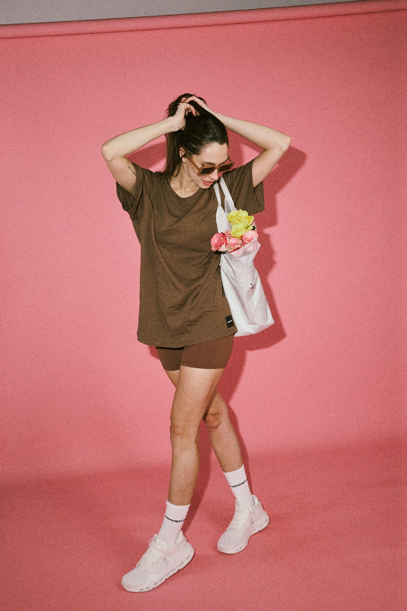 HC Signature Oversized T-Shirt  – Mocha Mousse